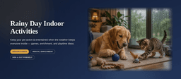 Rainy Day Indoor Activities to Keep Your Pets Active