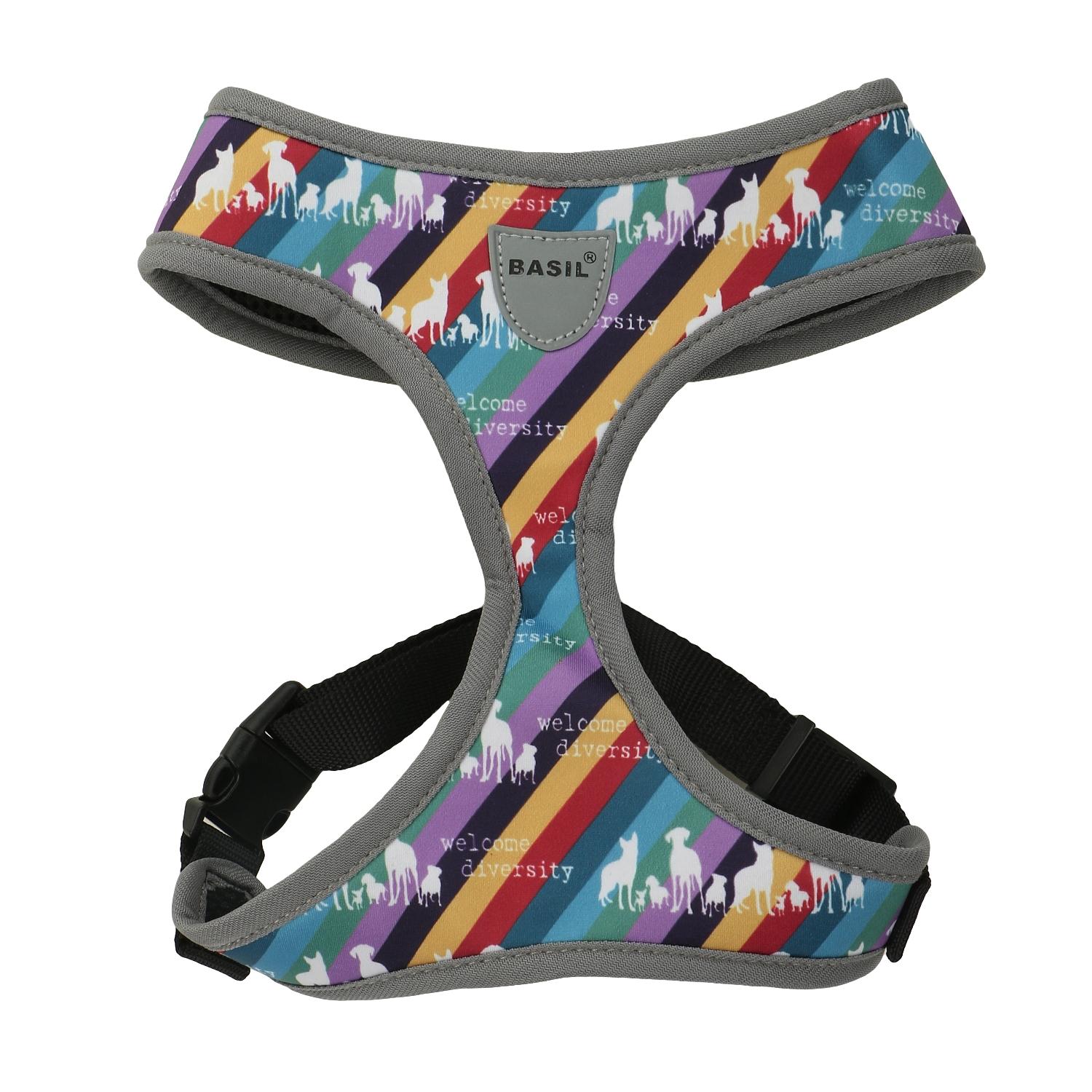 Basil Printed Adjustable Mesh Harness for Puppy & Dogs Multi