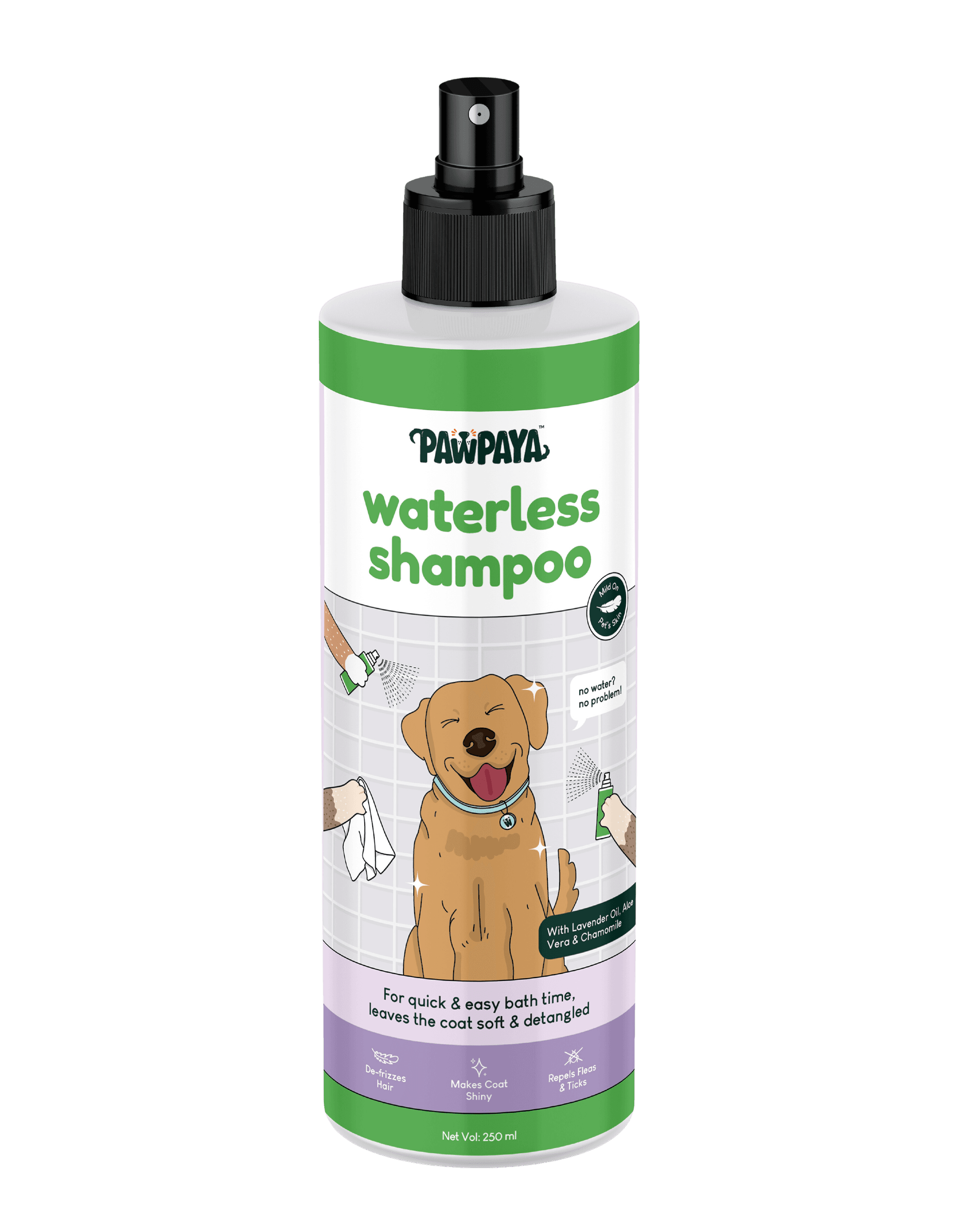 Pawpaya Waterless Shampoo - 250 ml