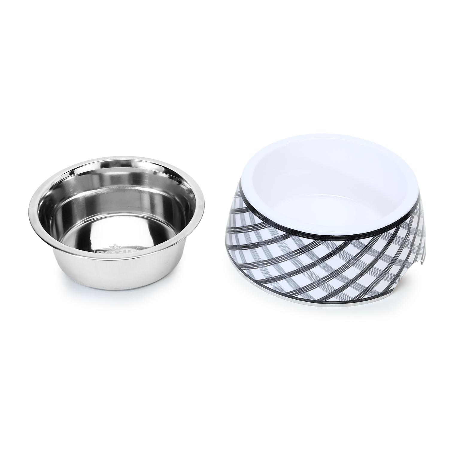 Basil Bowl Melamine Printed S Check