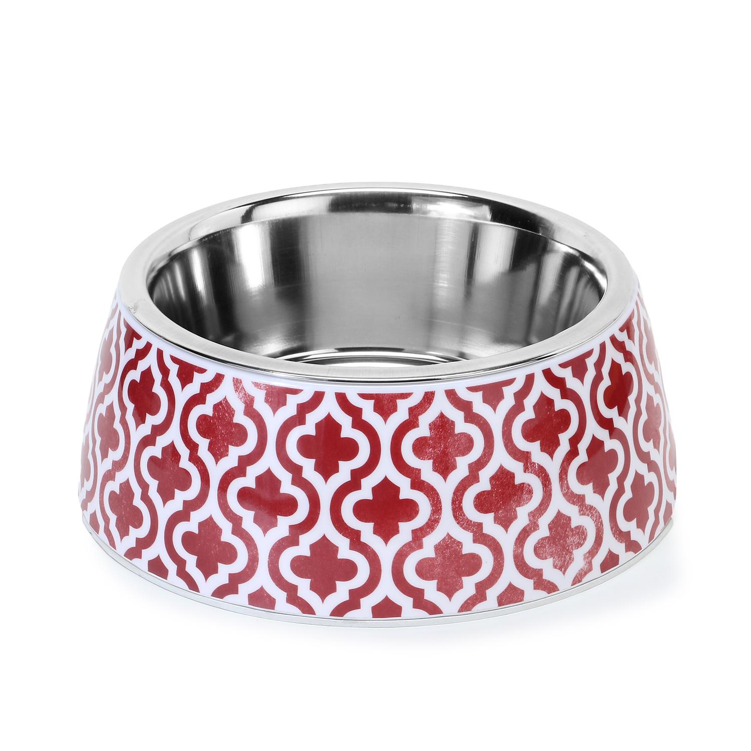 Basil Printed Melamine Bowl Red Indi 