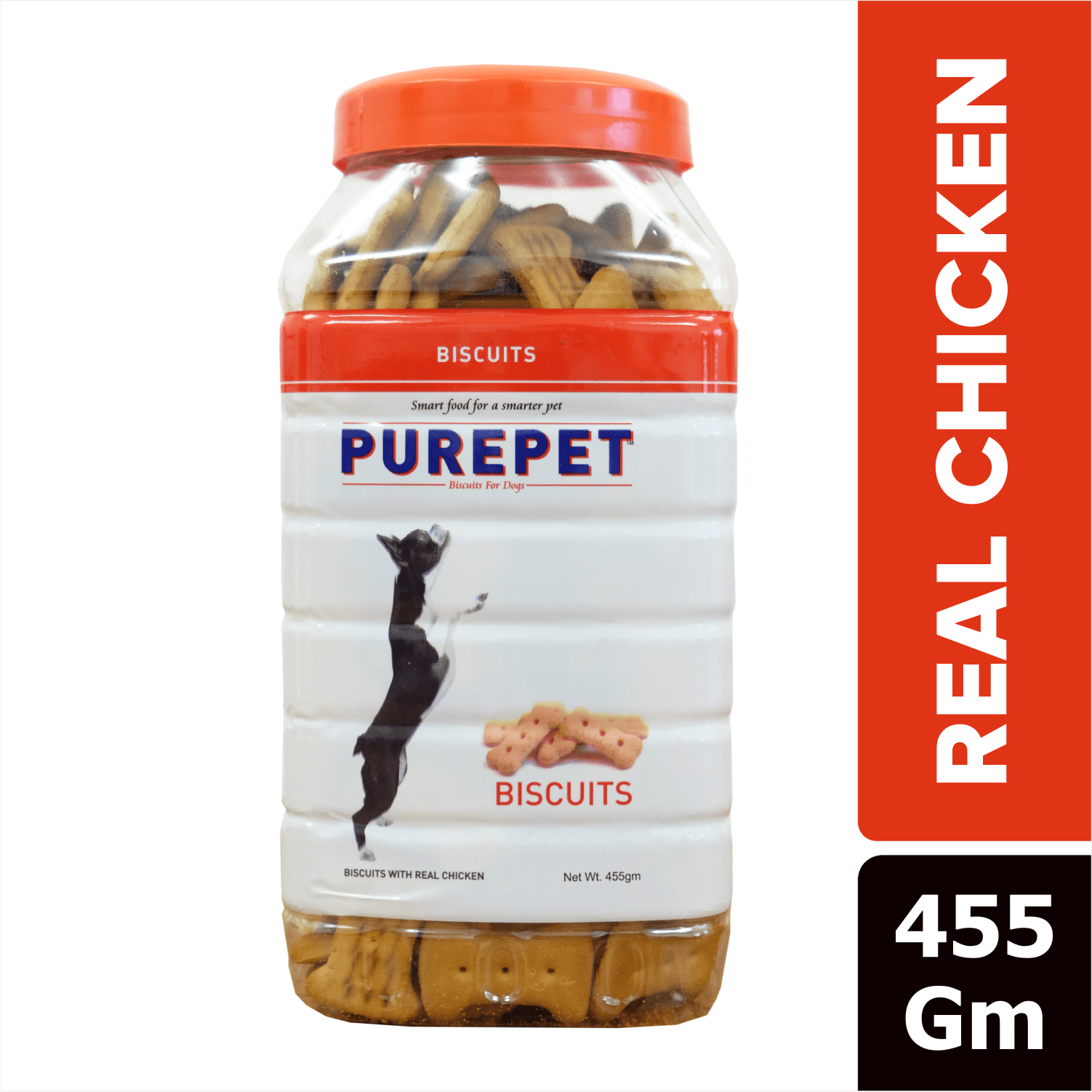 Chicken Flavour, Real Chicken Biscuit,Dog Treats- Jar