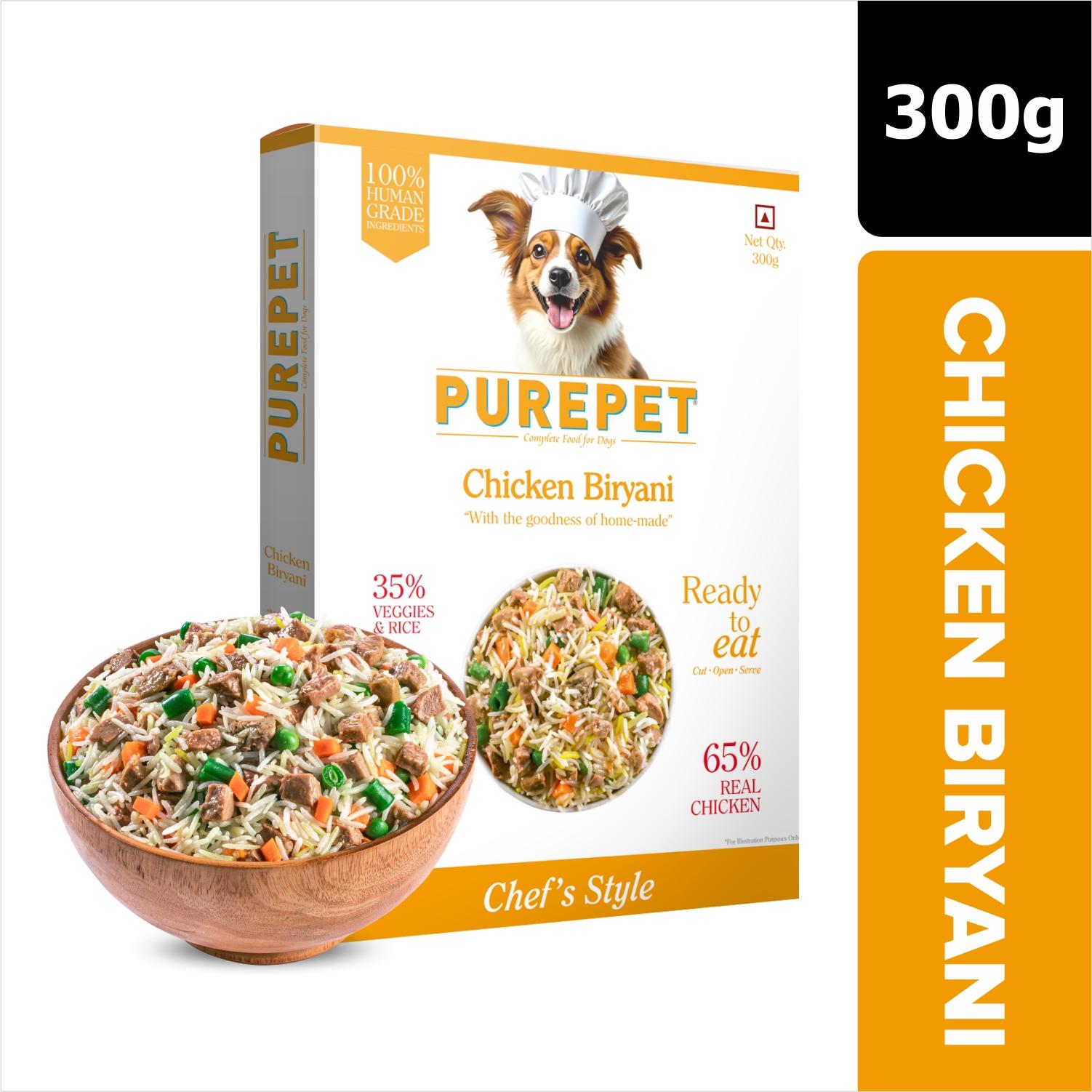 Chicken Biryani Fresh Dog Food, 300gm