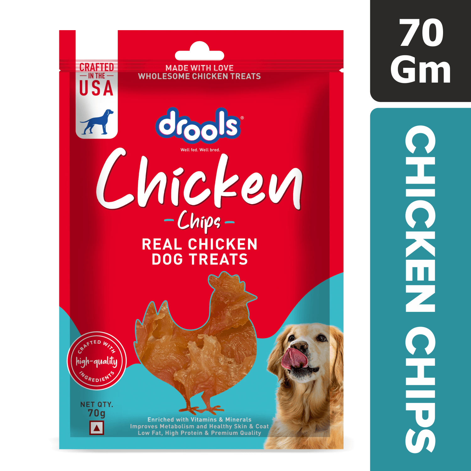 Chicken Chips Dog Treats 70gm