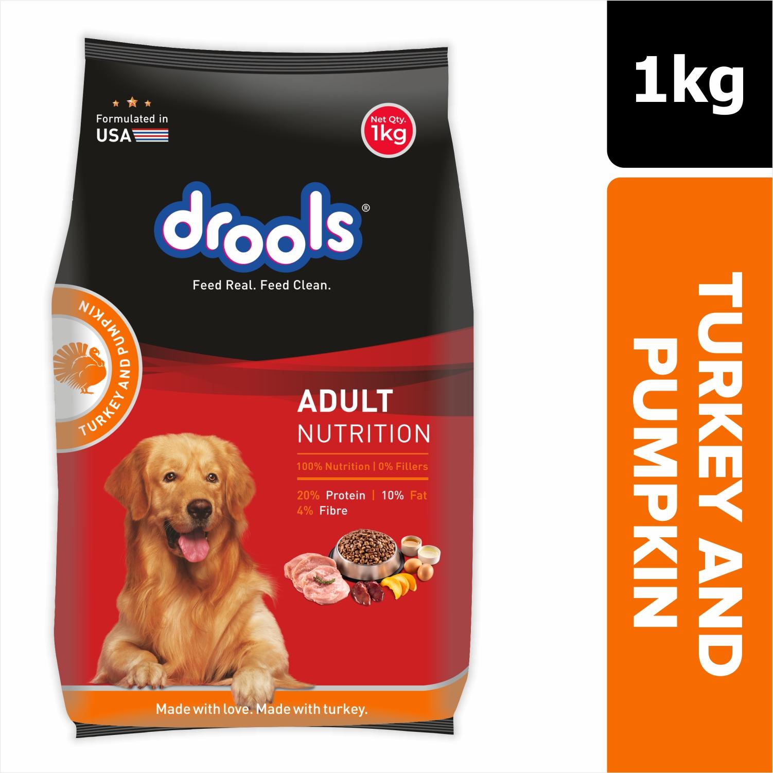 Turkey and Pumpkin Adult Dry Dog Food 1kg