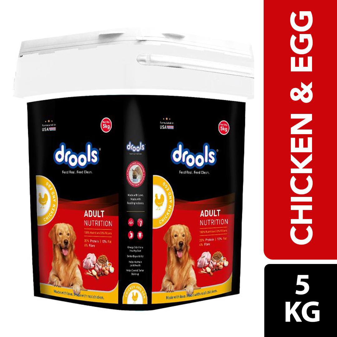 Chicken and Egg Adult Dry Dog Food Inside Container 5kg