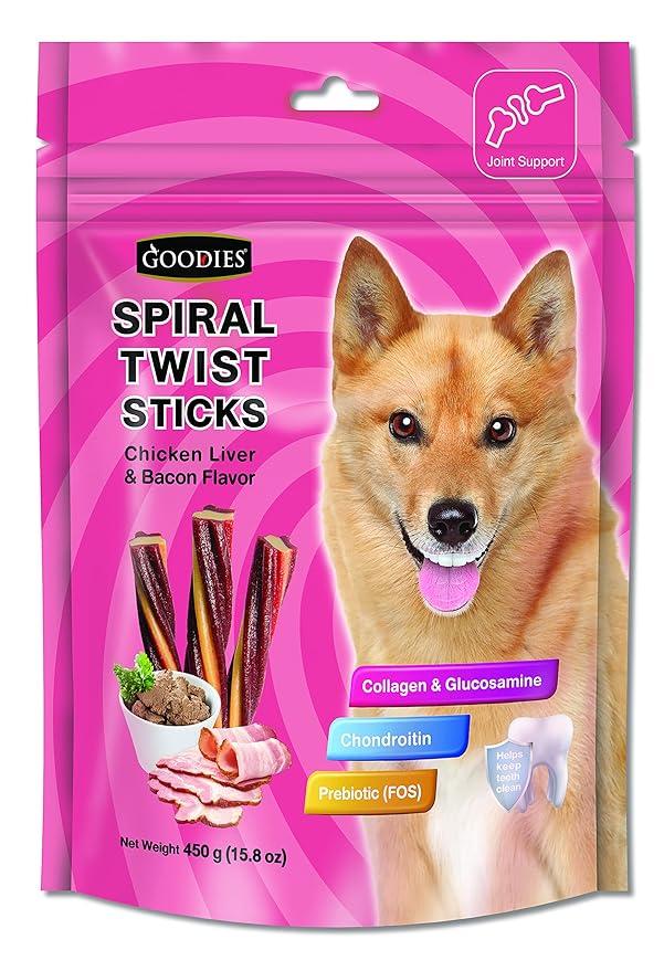 Spiral Twist Sticks Chicken Liver & Bacon  450g