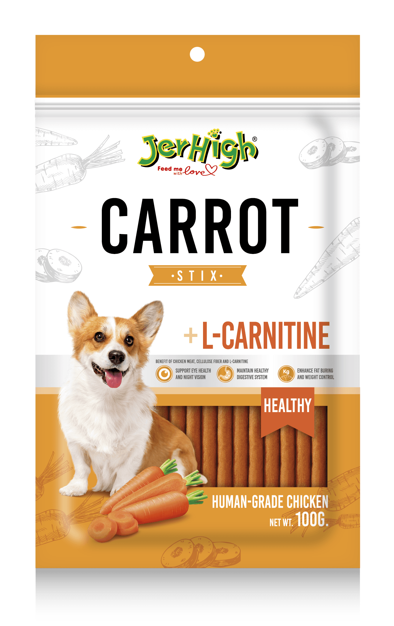 Carrot Flavour Dog Treats