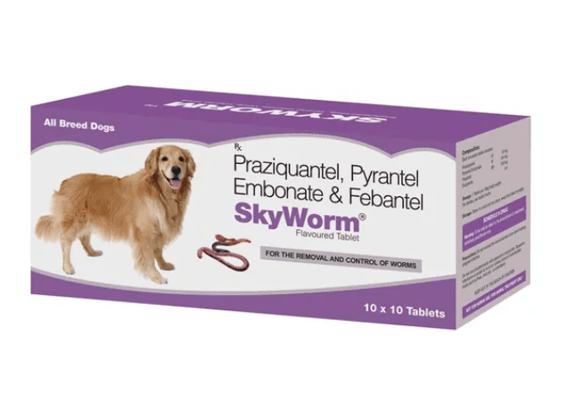Skyec Skyworm Dog Deworming Tablet (pack of 10 tablets)
