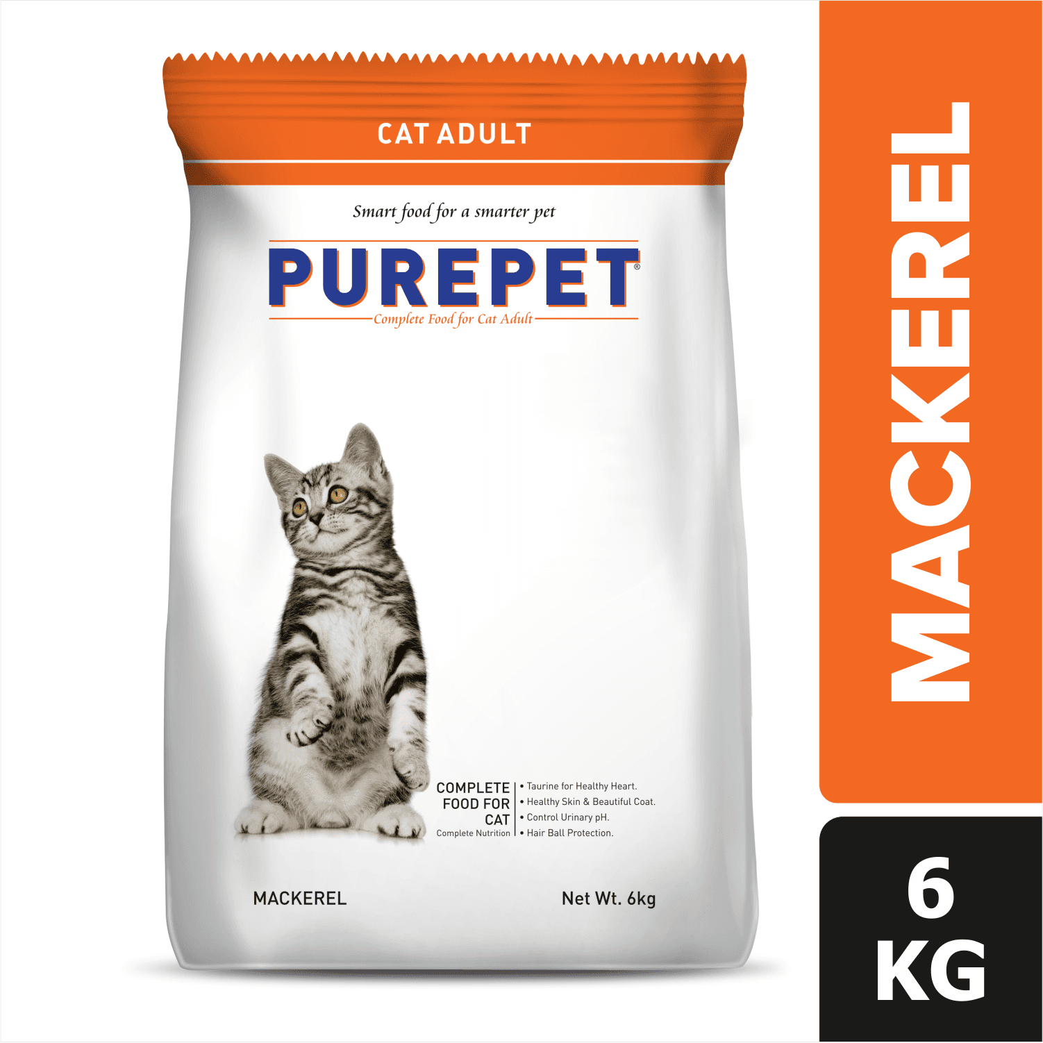 Mackerel Adult Cat Food, 6 kg