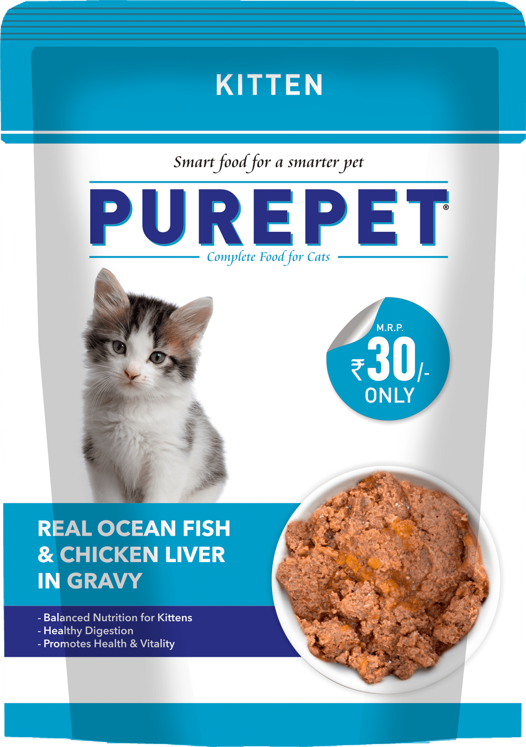 Kitten Real OceanFish Gravy 60pc