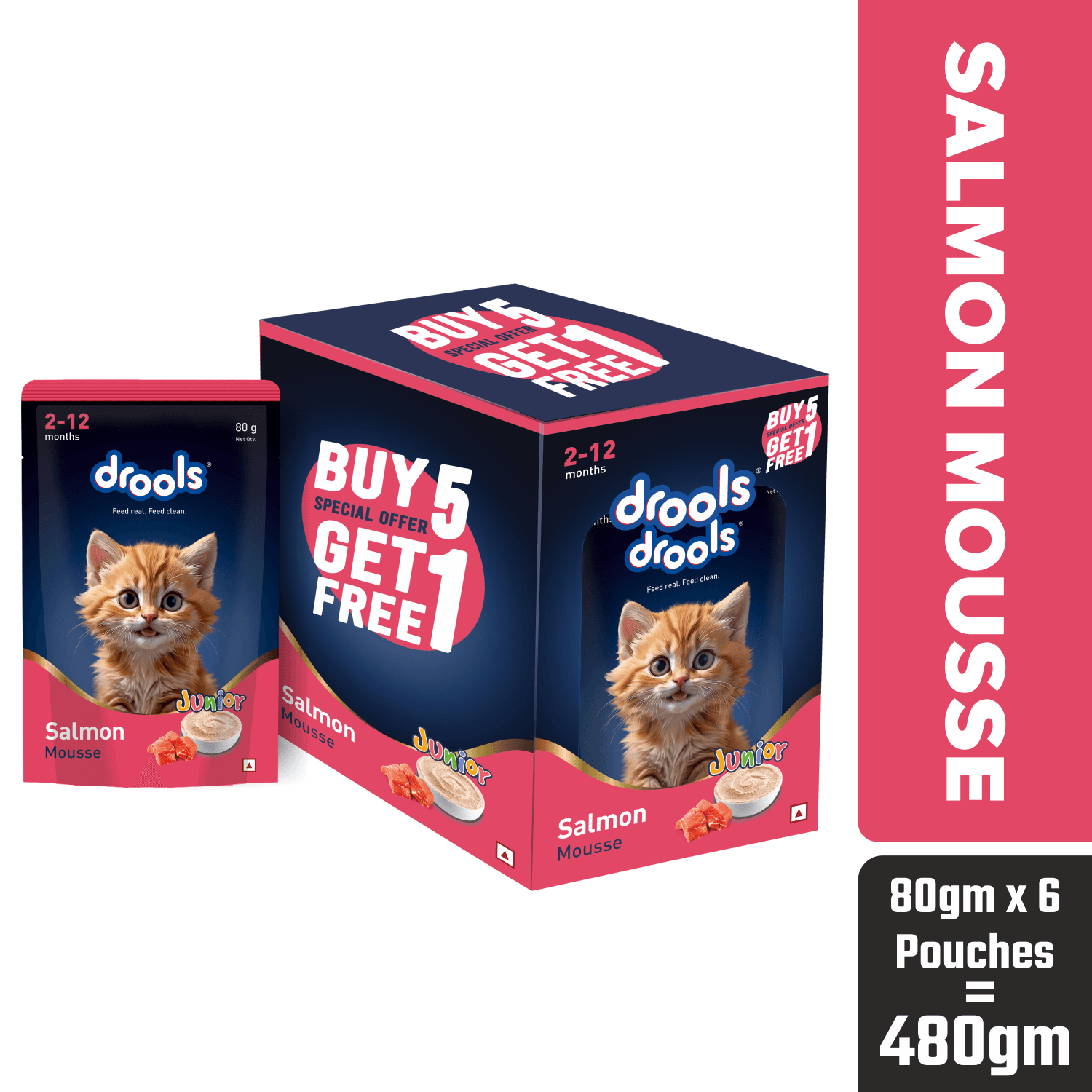 Salmon Mousse Kitten 80gm