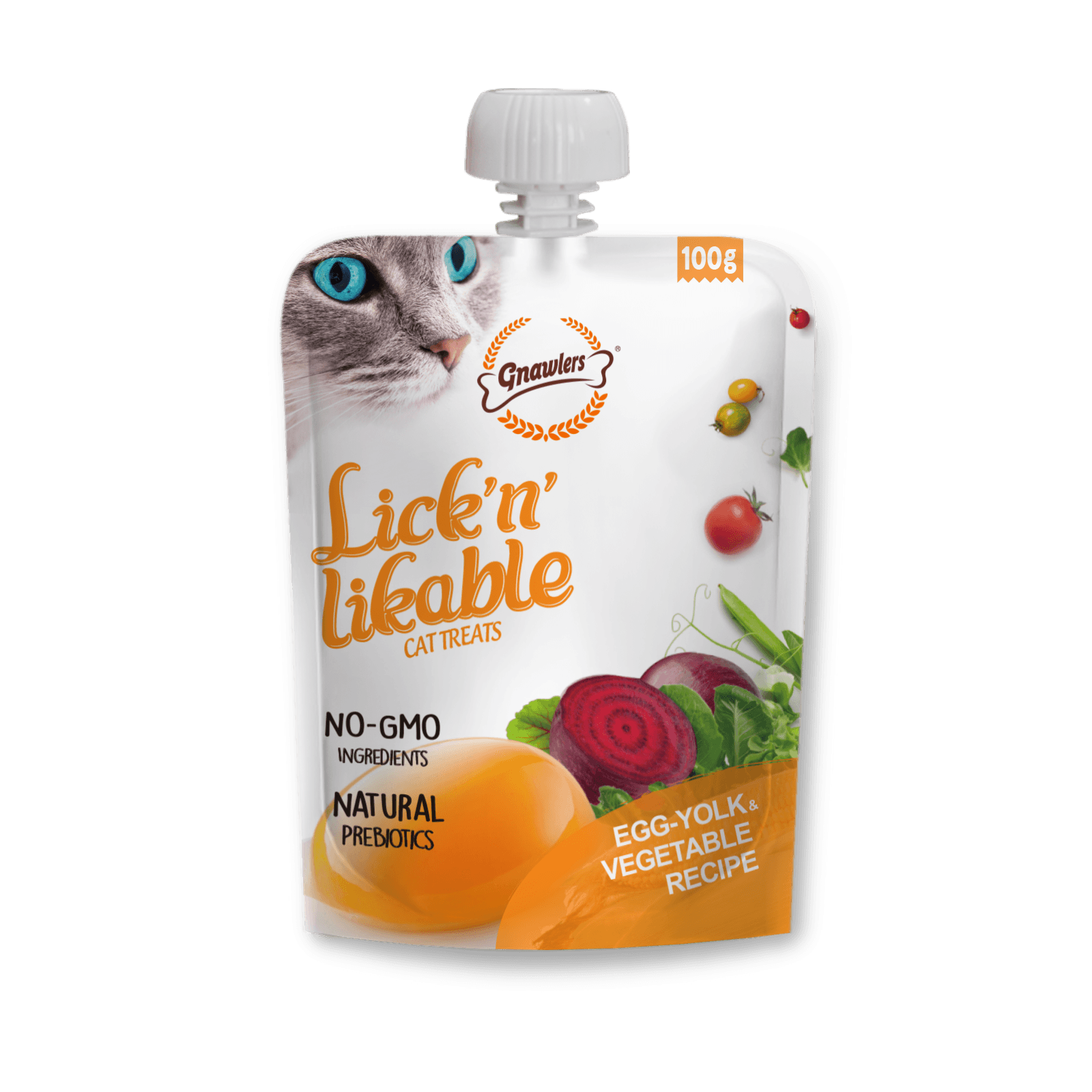 Lickable Treats Egg-Yolk Vegetable Recipe 100g