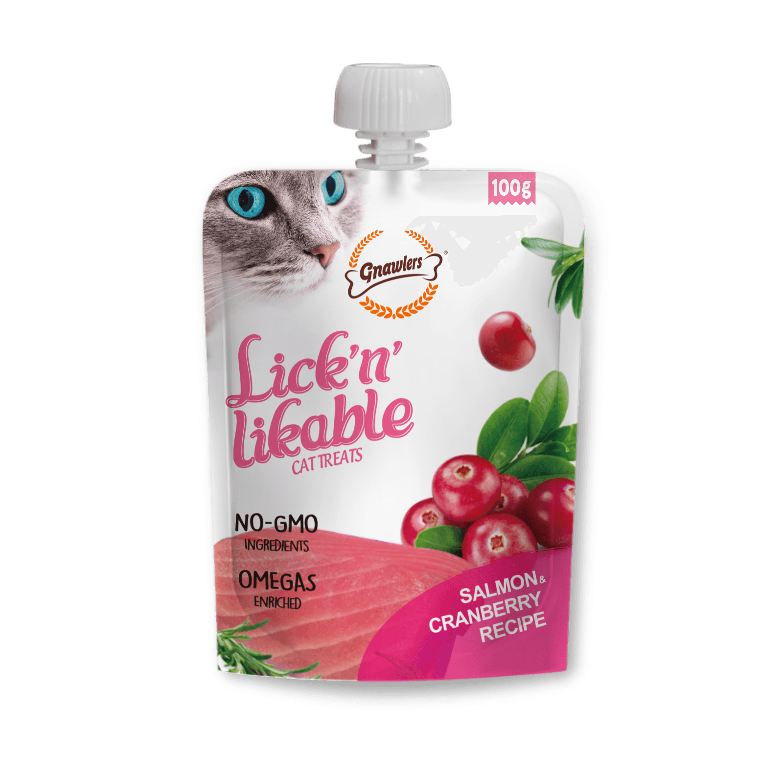 Lickable Treats Salmon Cranberry Recipe 100g
