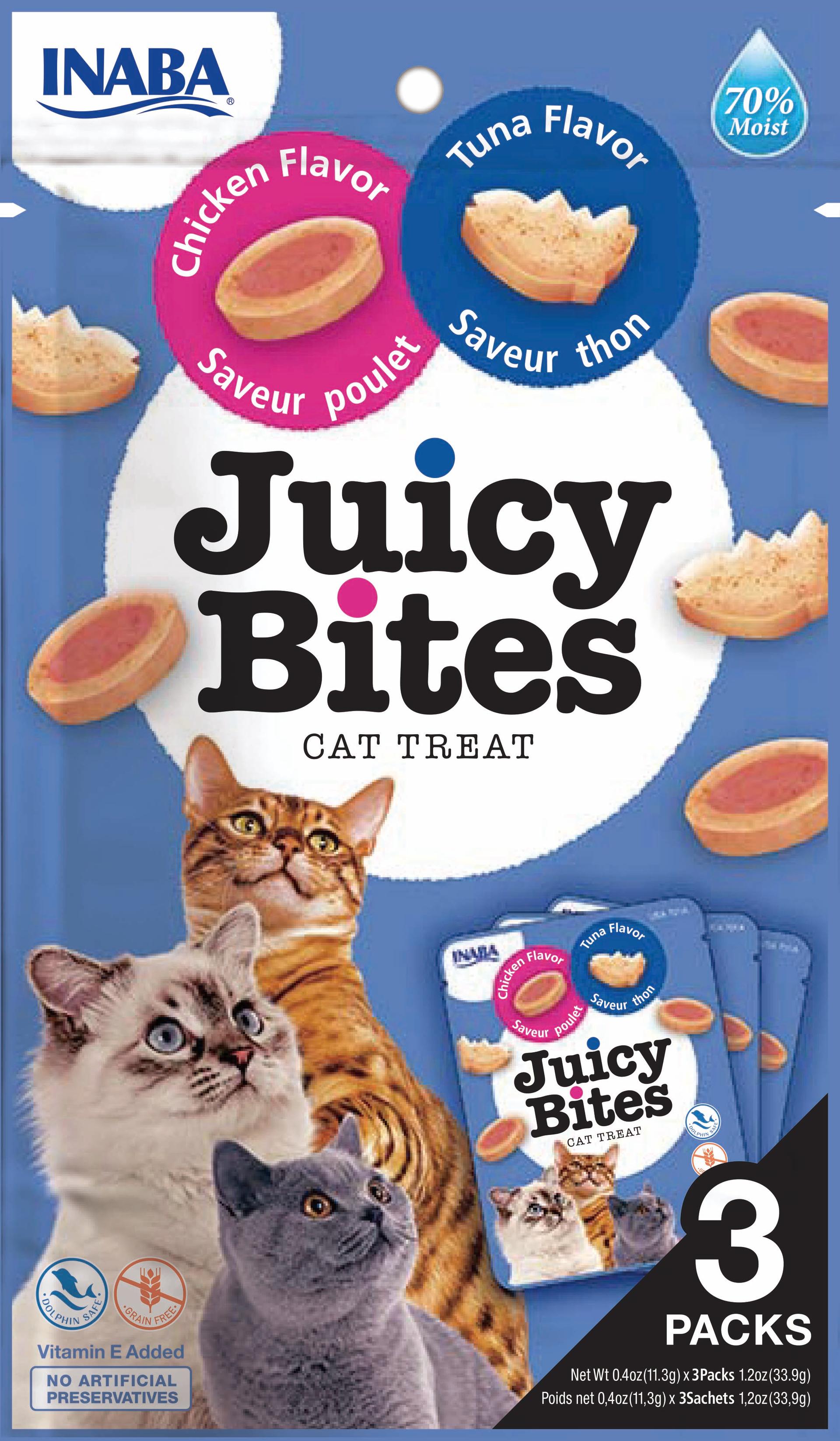Inaba Juicy Bites Tuna & Chicken Flavor (Pack of 6)