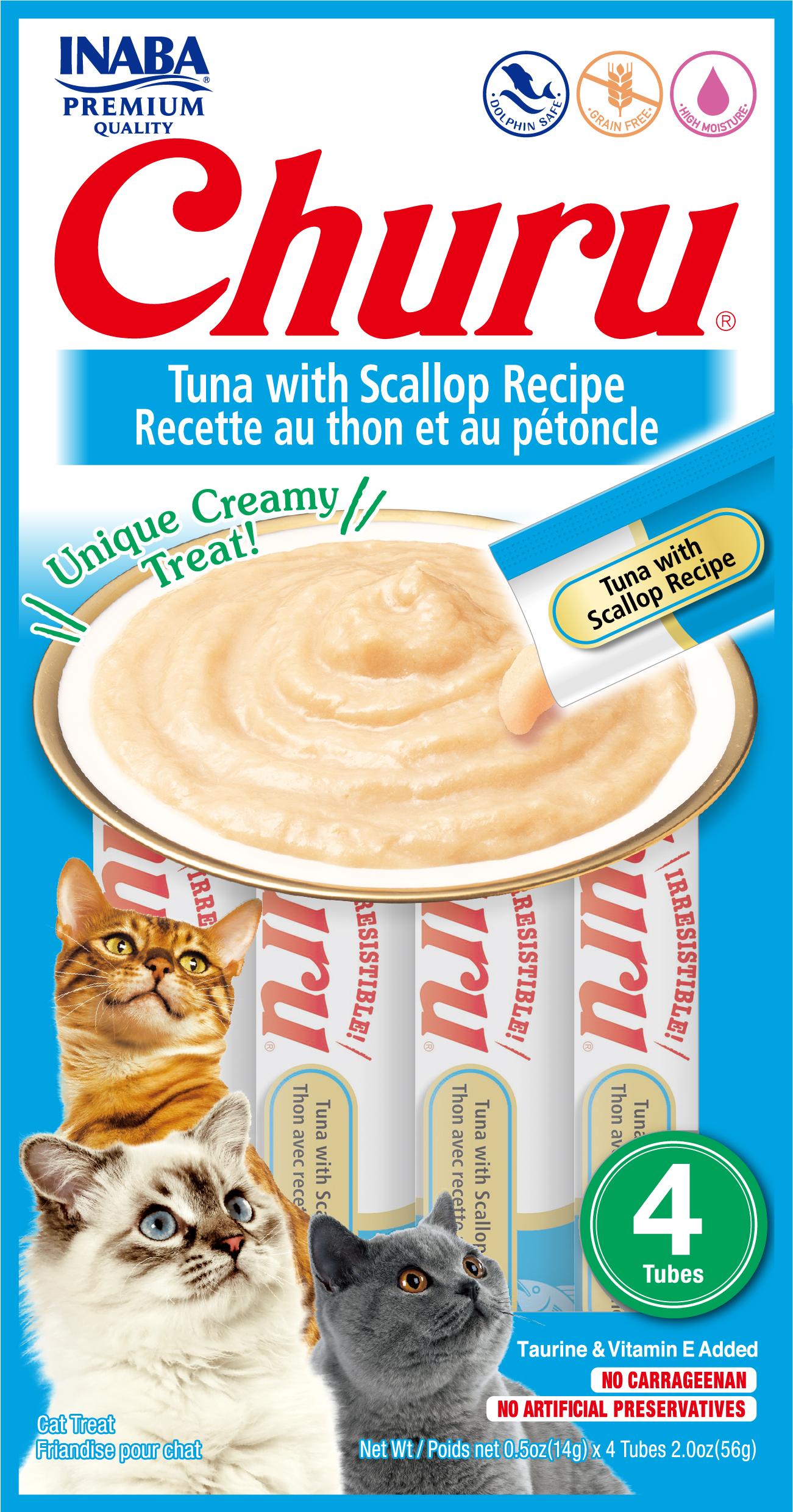 Inaba Churu Tuna With Scallop Recipe (Pack of 6)