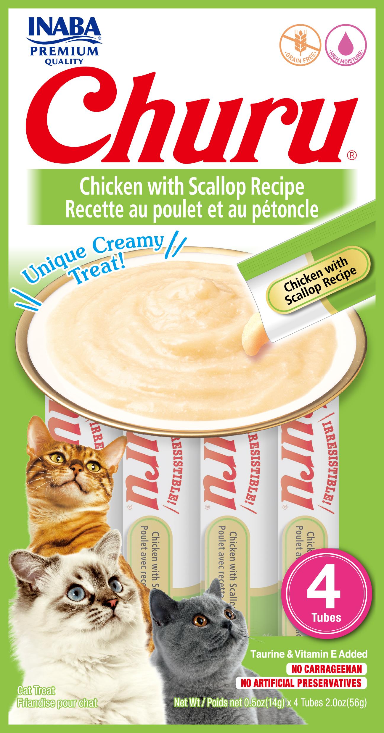 Inaba Churu Chicken With Scallop Recipe (Pack of 6)