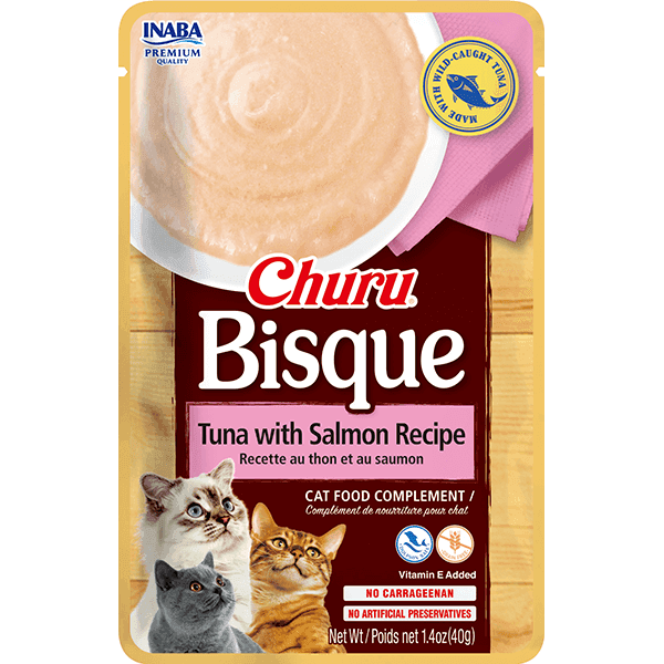 Inaba Churu Bisque Tuna with Salmon Recipe (Pack of 6)