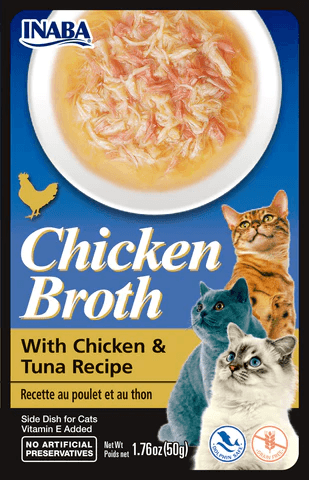Inaba Chicken Broth with Chicken & Tuna Recipe (Pack of 6)