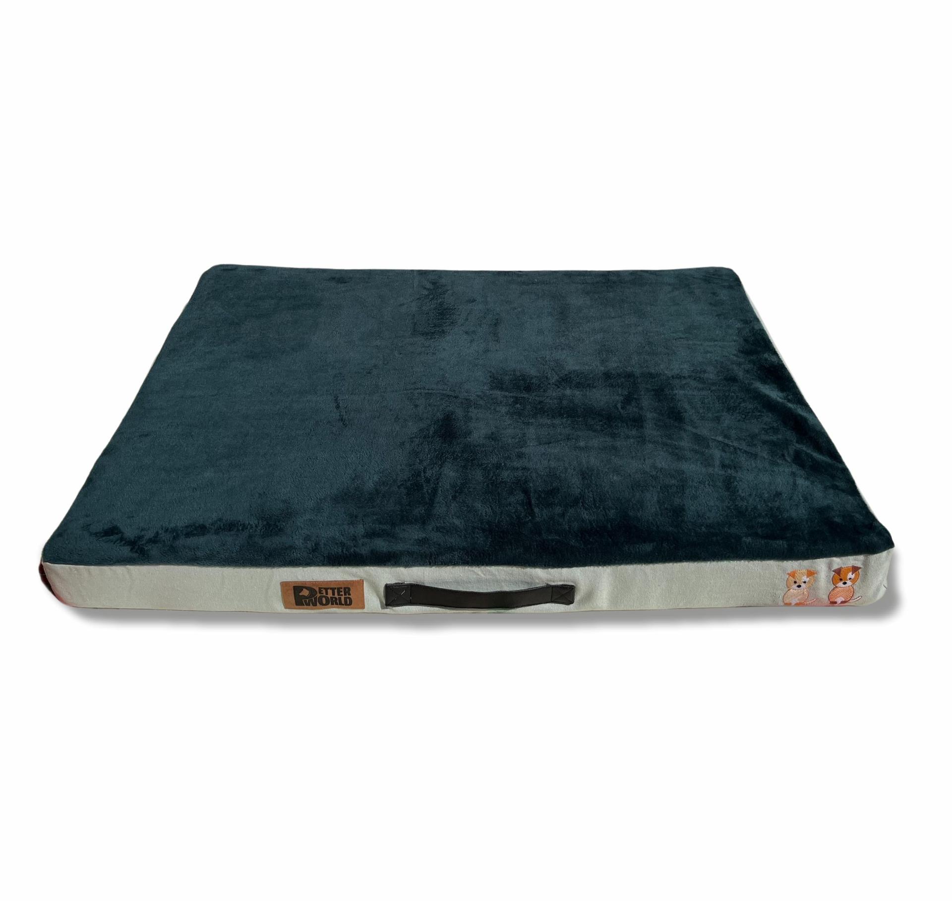All Weather Orthopedic Mattress Bed with Memory Foam Base for Pressure Relief and Calming Effect, Peach Pearl