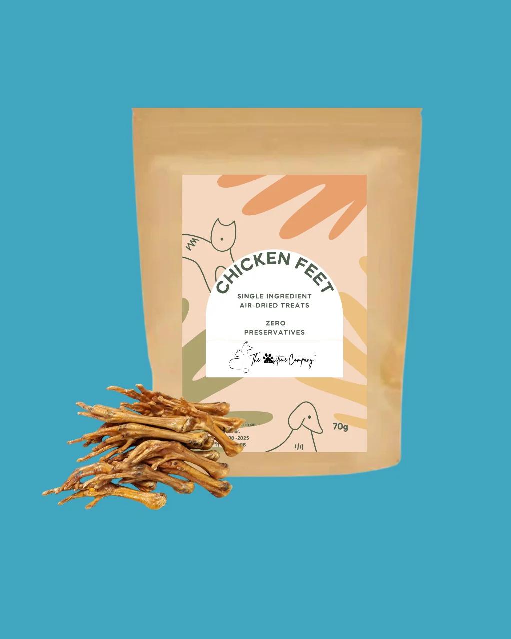 Chicken Feet - Air-dried Treats for Cats & Dogs - 70g