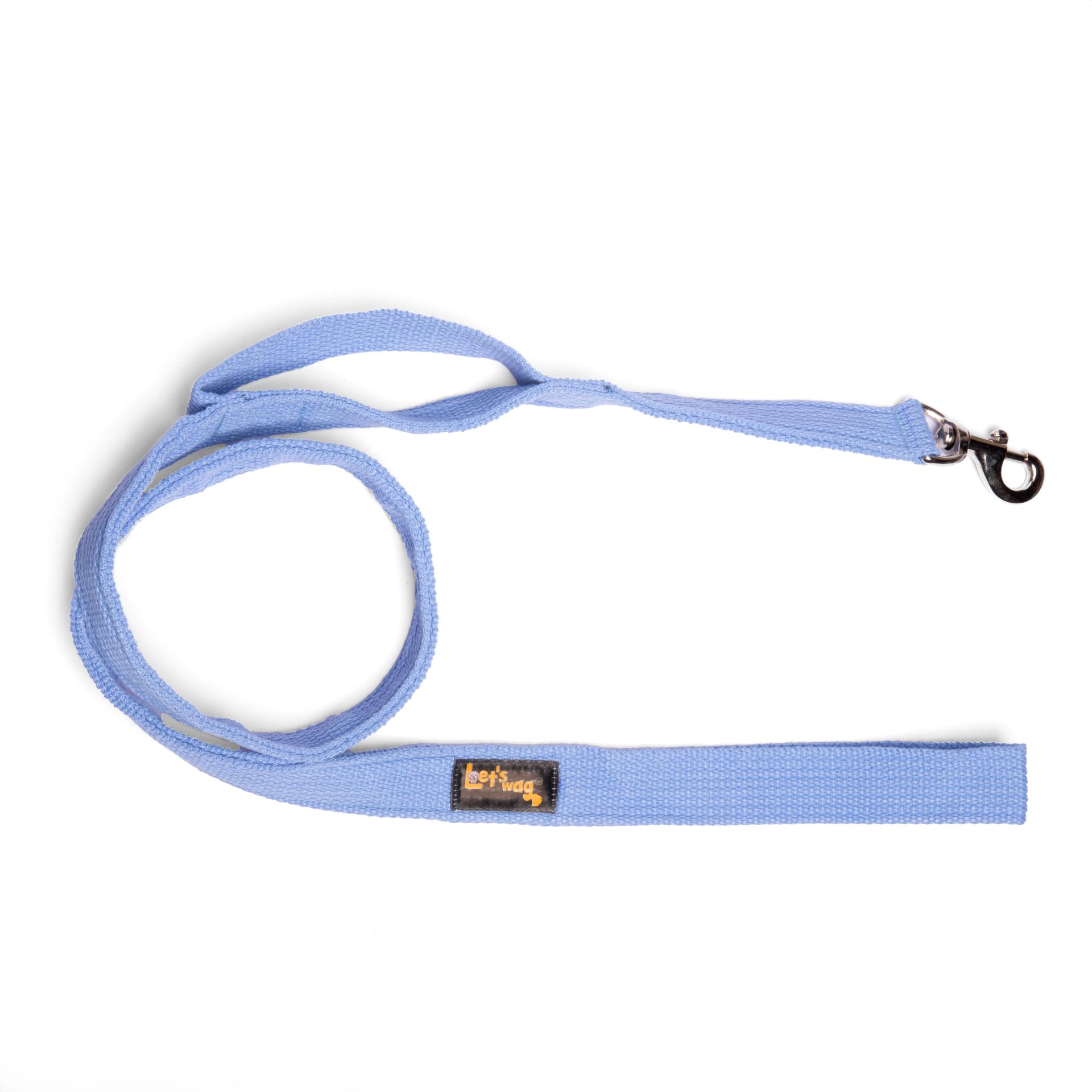 double Handle Leash - Sky Blue