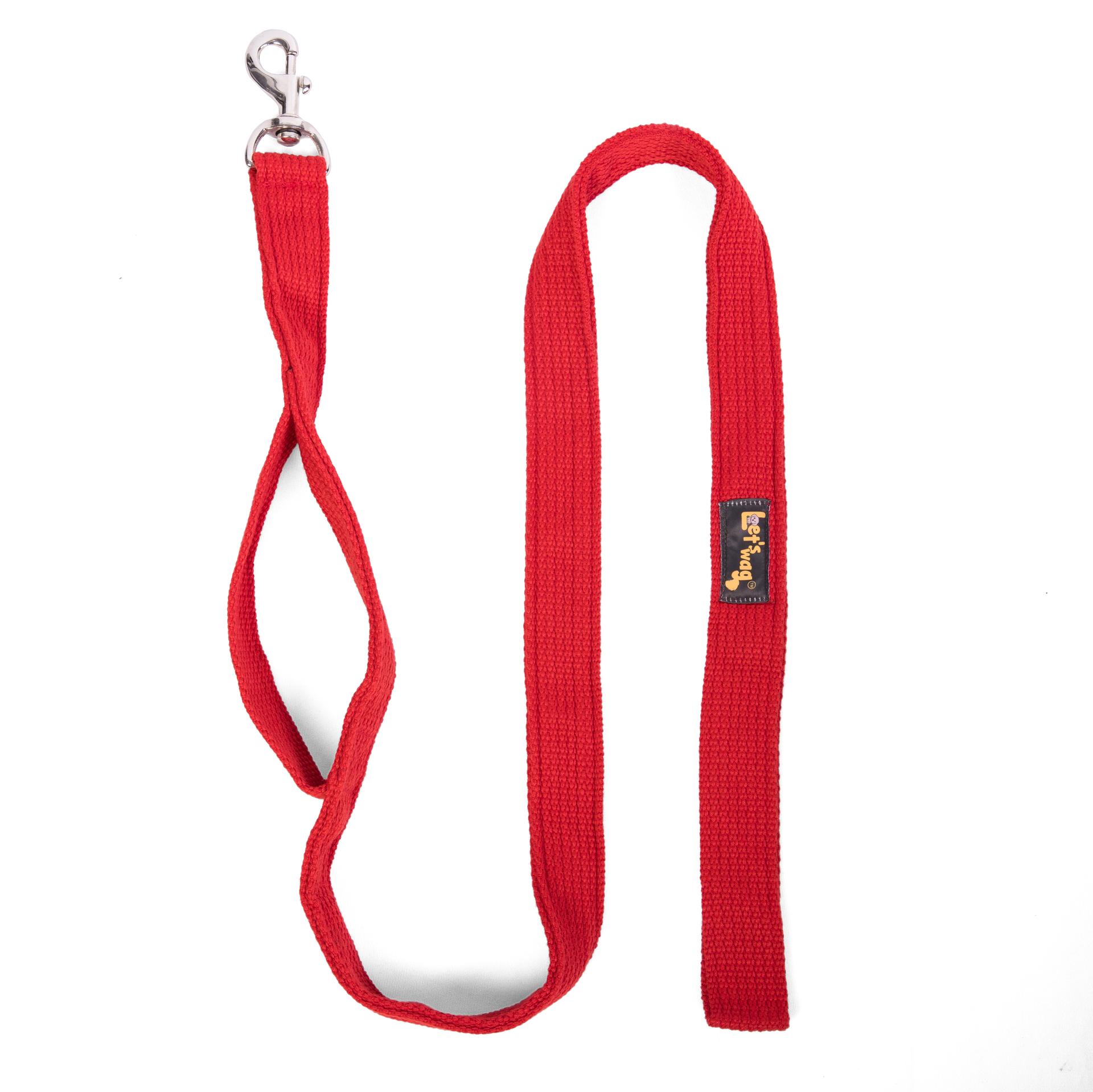 Double Handle Leash - Red