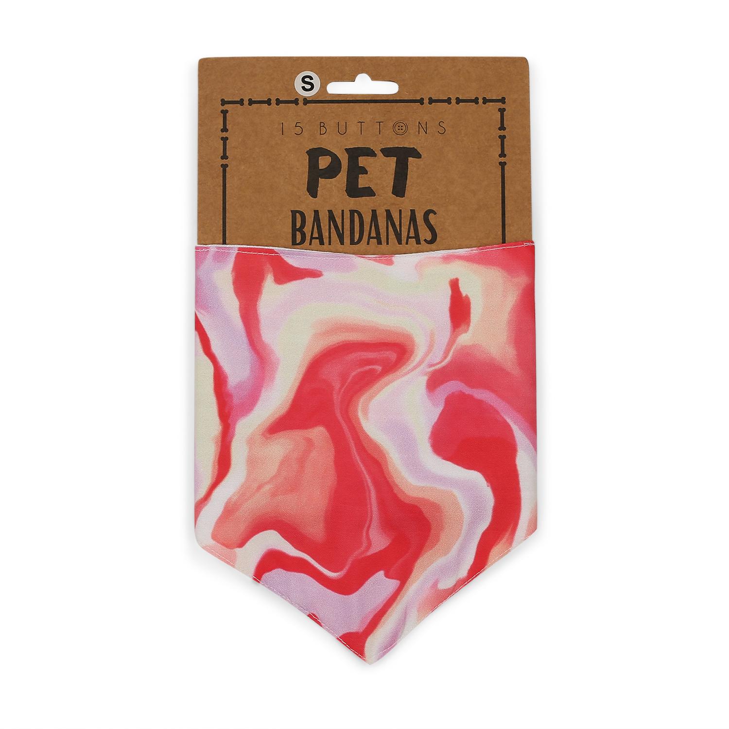 Pink Fluid art Bandana
