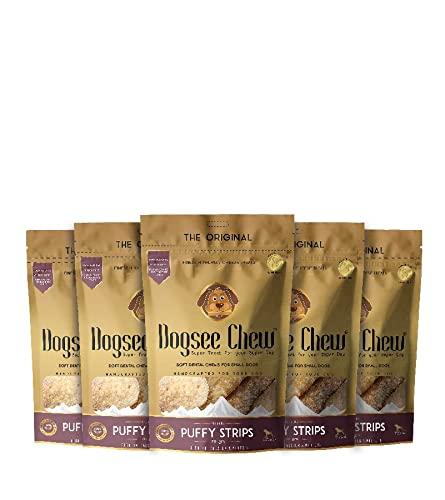 Dogsee Chew Crunchies - 70g(Pack of 5) | 100% Natural Himalayan Yak Chews | Helps Fight Plaque & Tartar | Maintains a Healthy Coat & Shiny Fur | Ideal for Dogs of All Ages & Breed