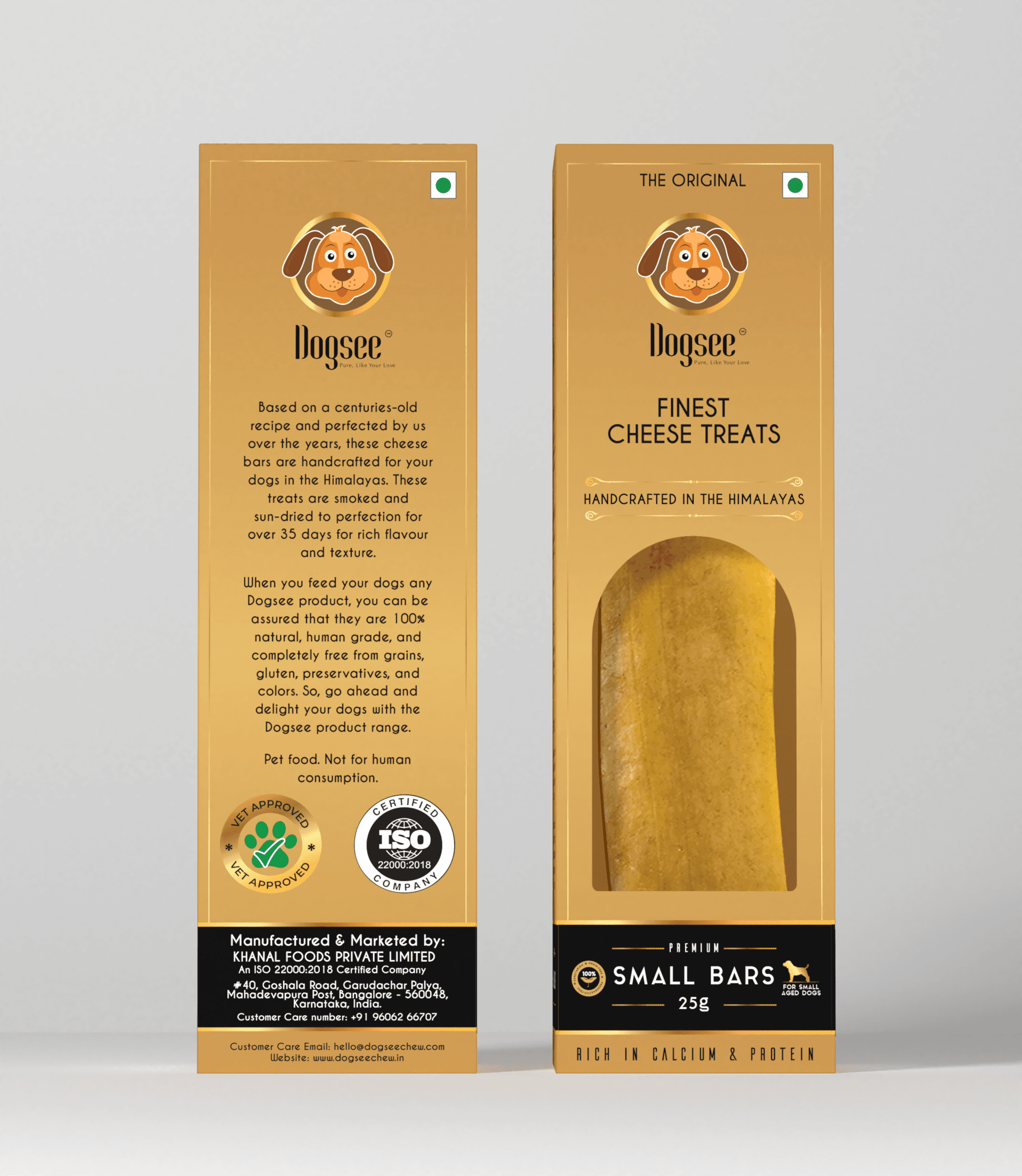 DOGSEE CHEW Singles Vegetarian Chew Bone - 25g | 100% Natural Himalayan Chews for Small-Sized Dogs | Smoke Dried Natural Chew Bars | Chew Sticks for Dogs | All Life Stages