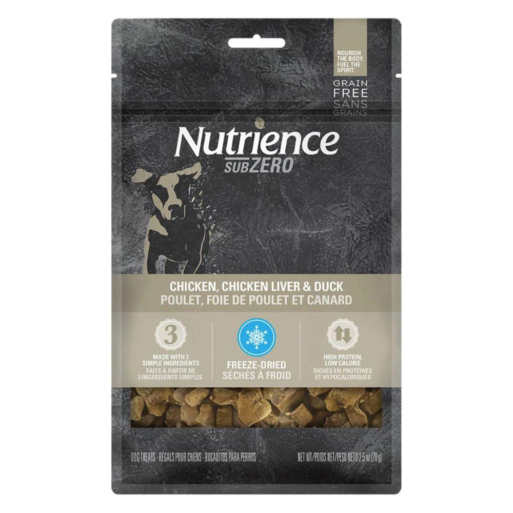 Nutrience Freeze-Dried Chicken, Chicken Liver & Duck Dog Treats 70g