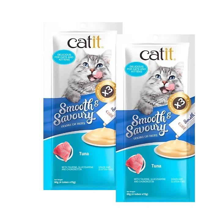 Catit Smooth & Savoury, Tuna, Combo 2 pack Bag