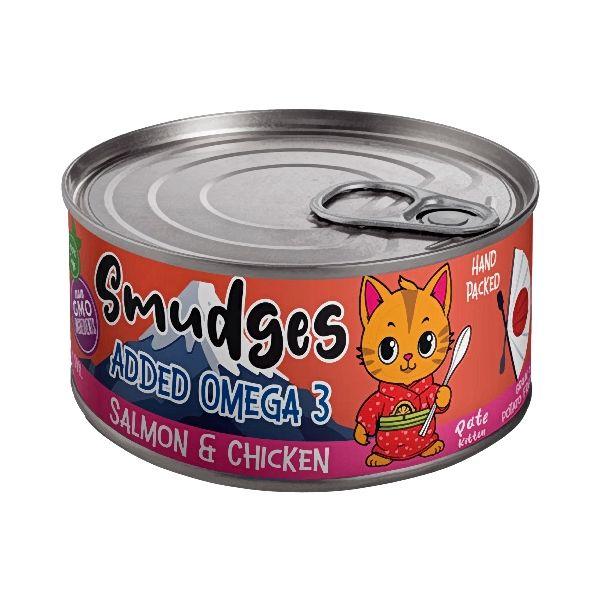 Smudges Kitten Salmon Pate Mixed with Shredded Chicken