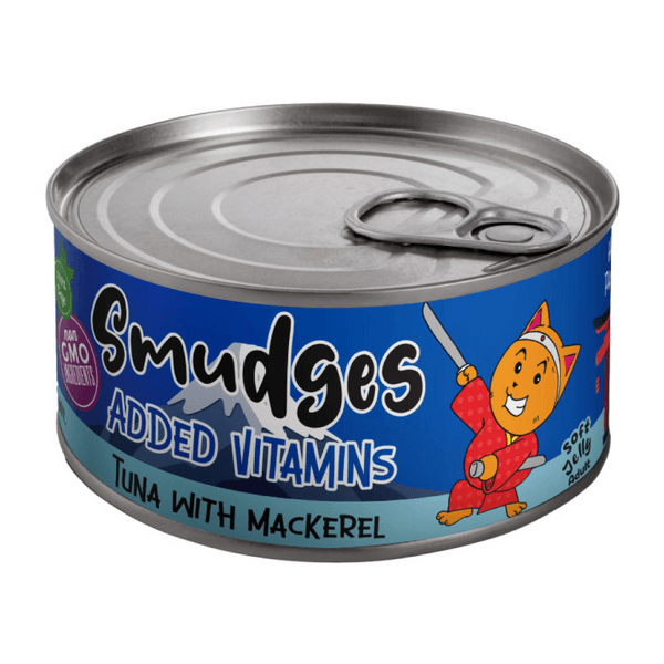 Smudges Adult Cat Tuna Flakes With Mackerel in Soft Jelly