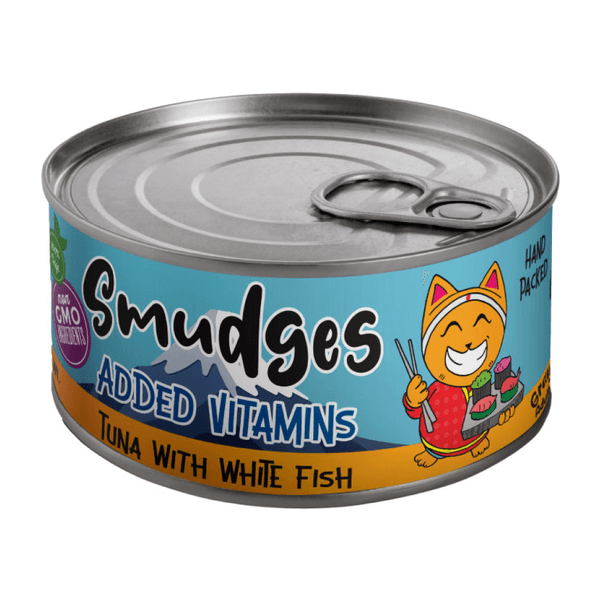Smudges Adult Cat Tuna with White Fish in Gravy