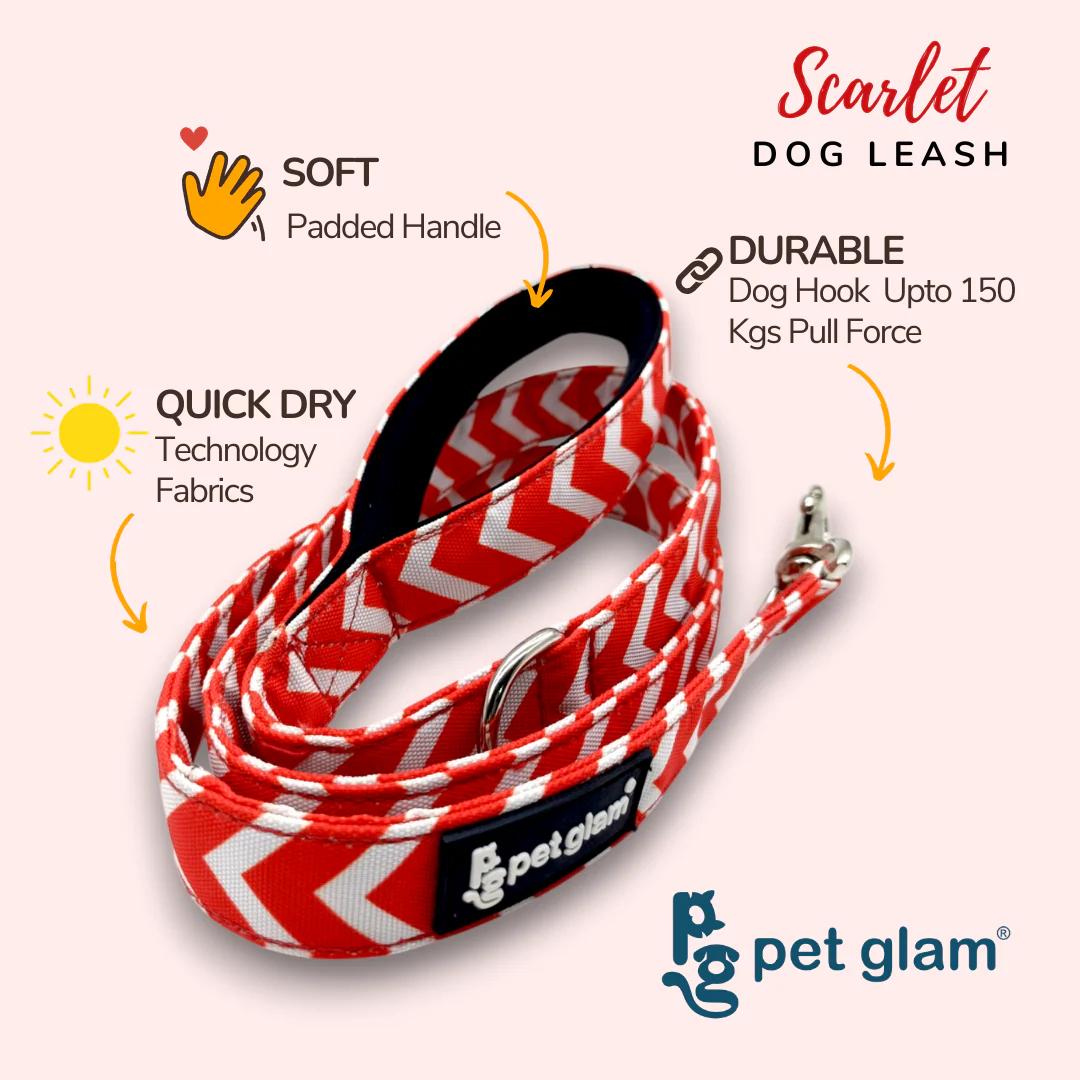 Pet Glam Dog Leash-Scarlet-L