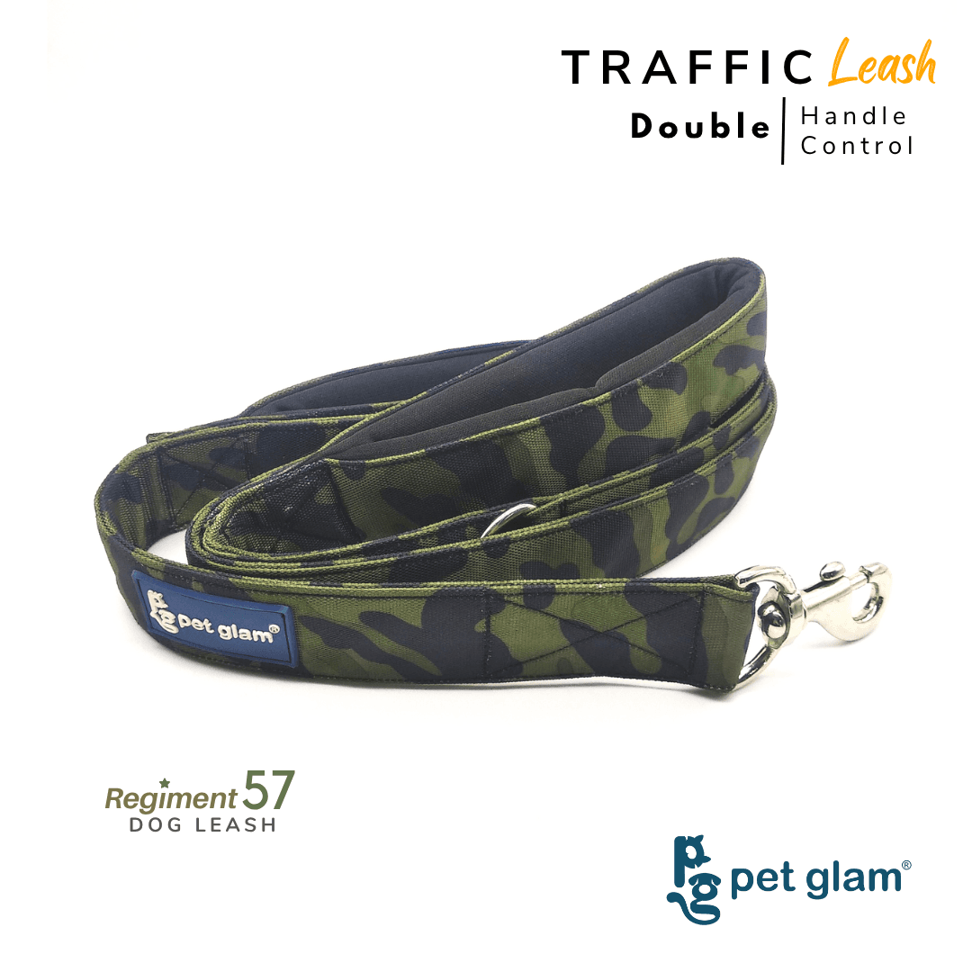 Pet Glam Traffic Dog Leash-Regiment57-XL
