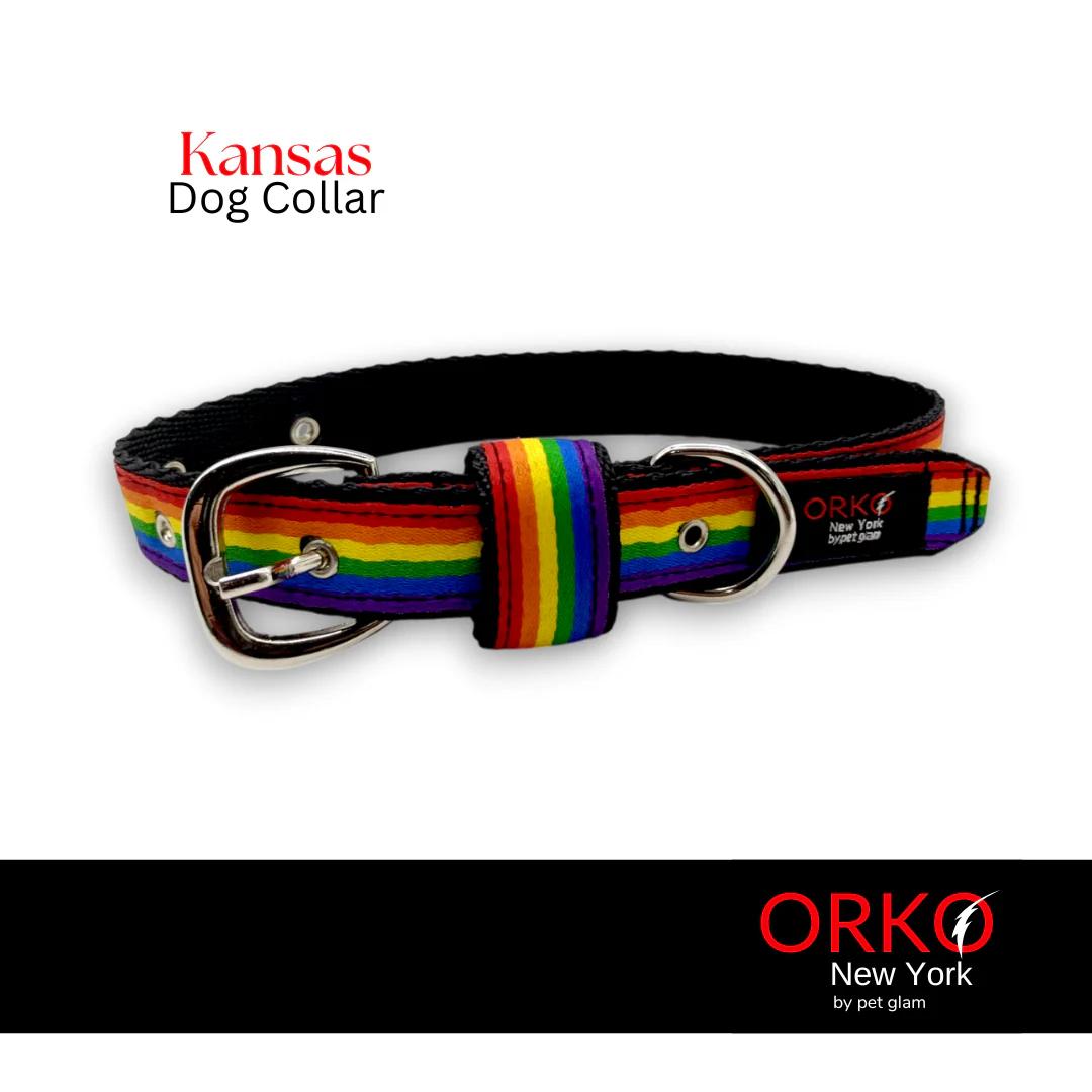 Orko New York Buckle Dog Collar Kansas L