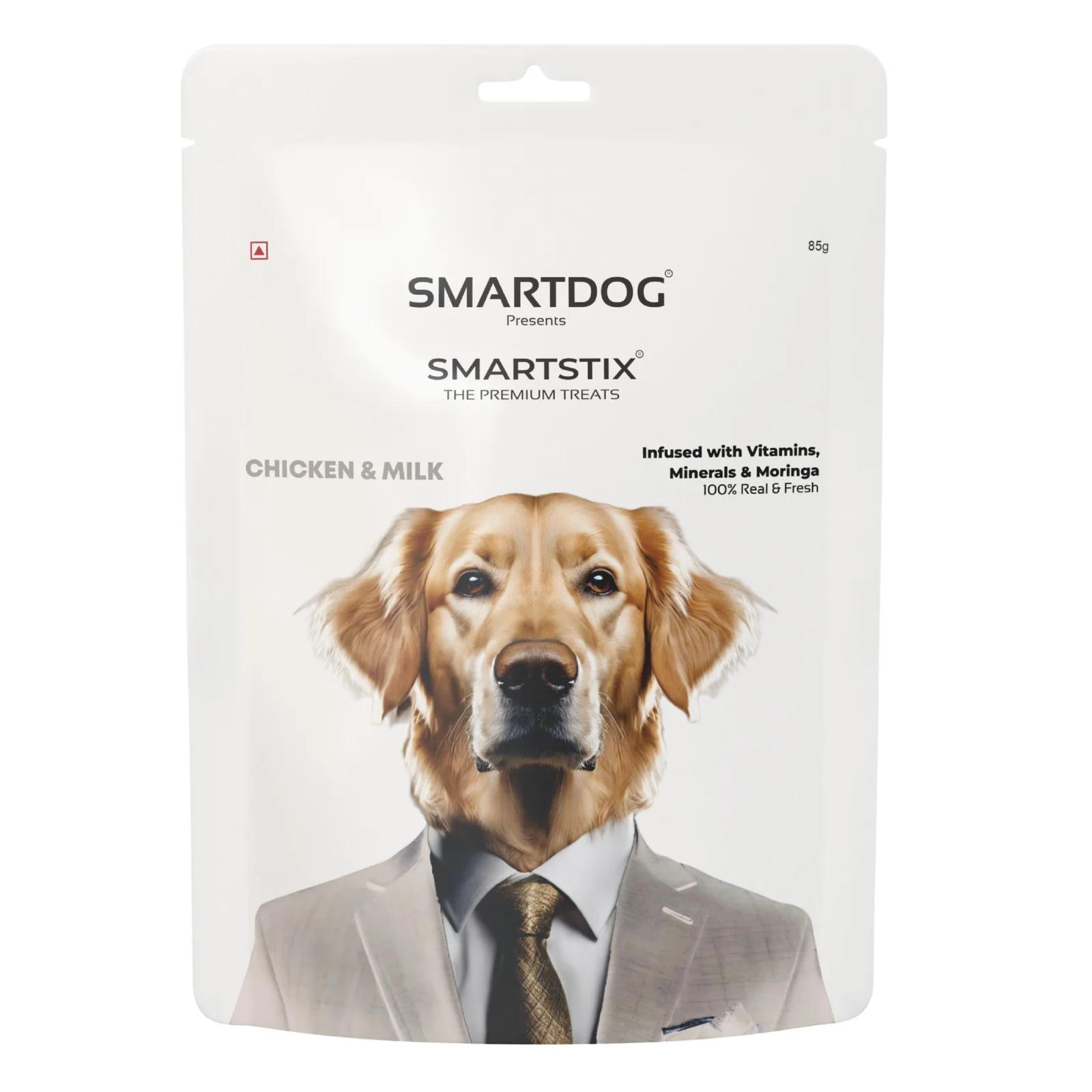 SmartStix Chicken & Milk Dog Treats 85g