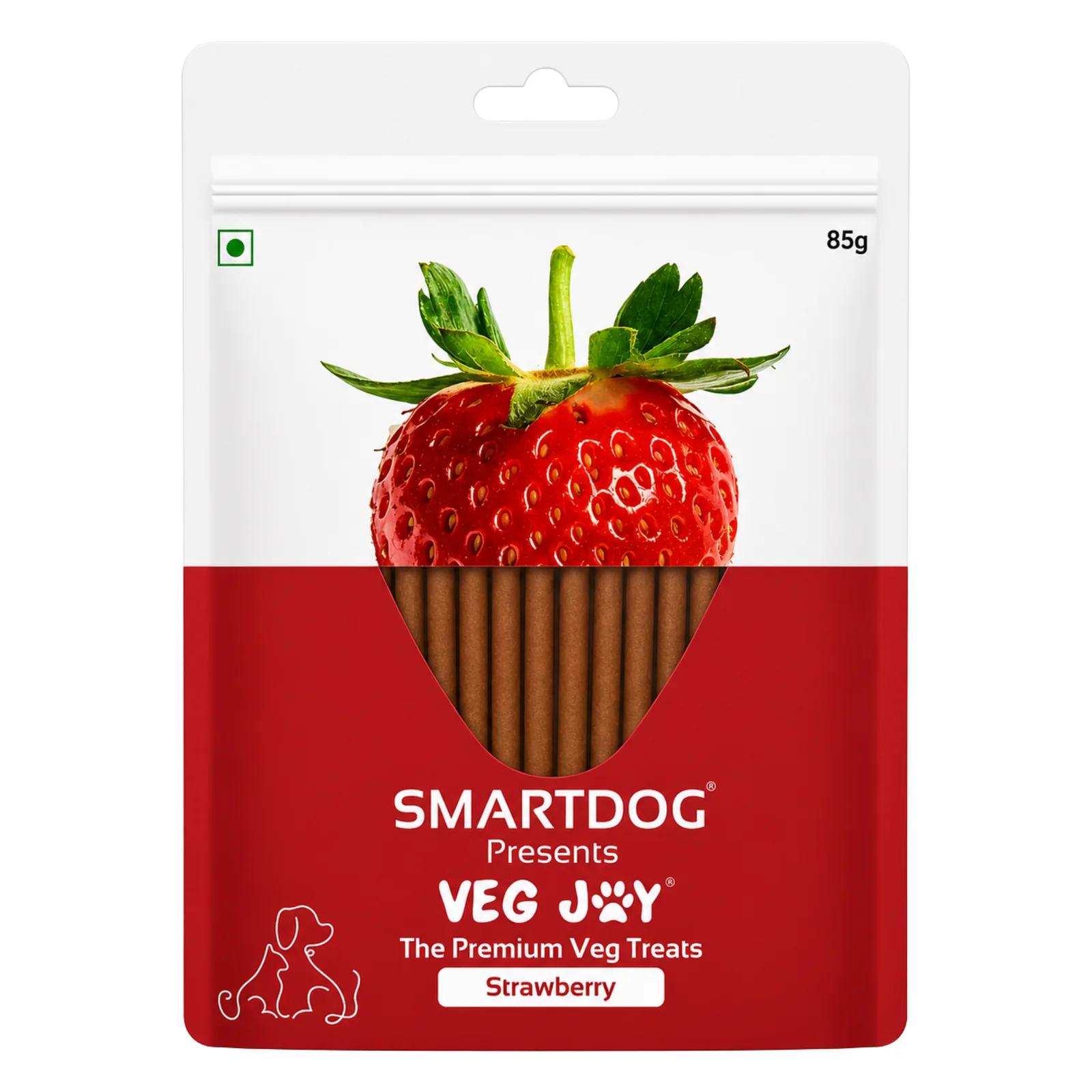 Veg Joy Strawberry Dog Treats 85g