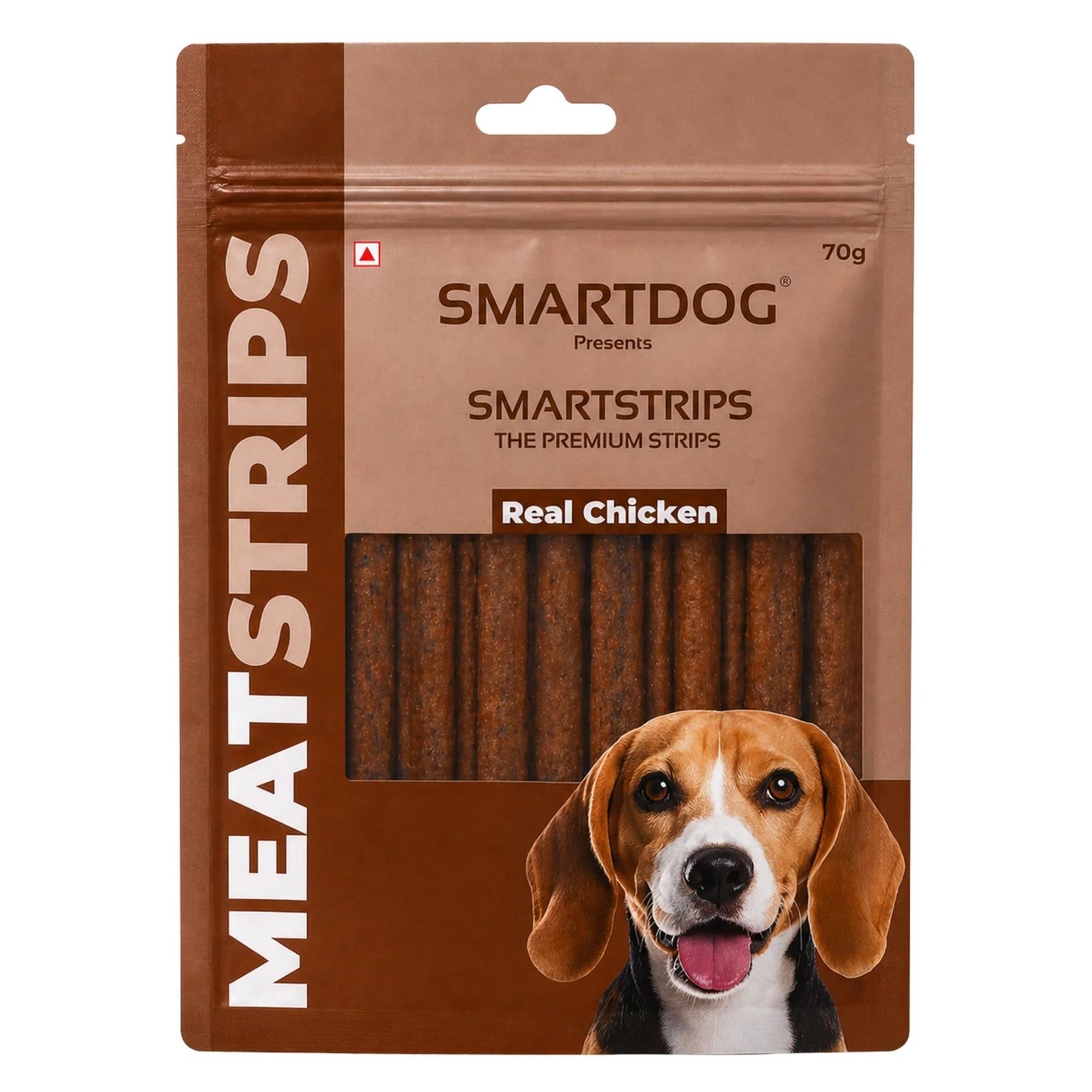Real Chicken Meat Strips Dog Treats 70g