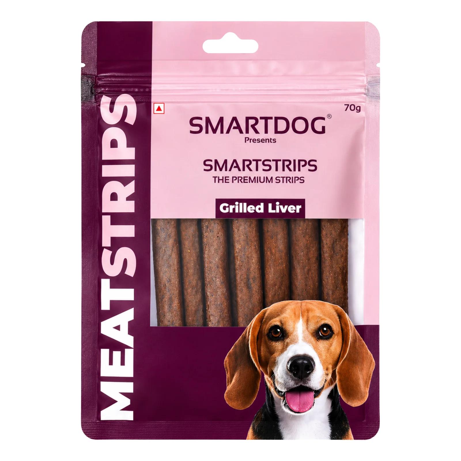 Grilled Chicken Liver Meat Strips Dog Treats 70g